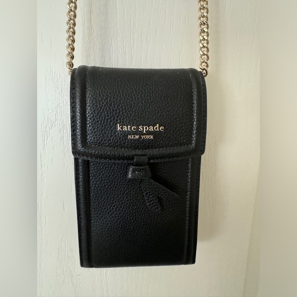Kate Spade Knott North South Phone Crossbody - Black